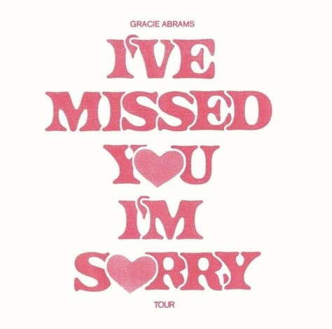 Ive Missed You Im Sorry Gracie Poster, I Miss You Im Sorry Gracie Abrams Poster, Red Prints Aesthetic, Poster Prints Ideas, Gracie Abrams Prints, Gracie Abrams Sticker, Fangirl Posters, Gracie Abrams Poster, Colorful Posters