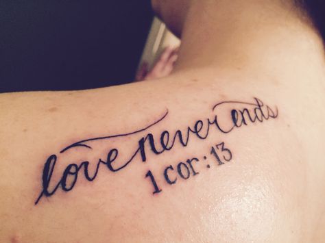 Love Is Forever Tattoo, Love Never Ends Tattoo, Love Is Patient Love Is Kind Tattoo, Love Lost Tattoo, Lost Tattoo, Forever Tattoo, Reunited Love, Love Is Patient Love Is Kind, Tattoo Design Book