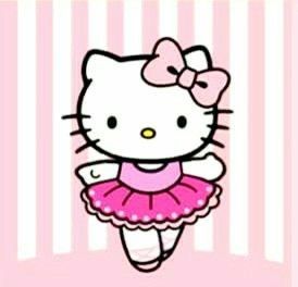 Hello Kitty / Ballet Hello Kitty Ballerina, Hello Kitty Dollhouse, Notion Banner, Drawing To Draw, Ballerina Coquette, Shoujo Aesthetic, Drawing Online, Baby Kiss, Kitty Items