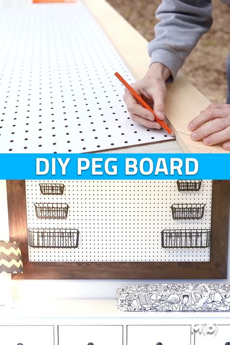 Pegboard Nursery, Diy Pegboard Wall, Diy Peg Board, Diy Pegboard, Pegboard Wall, Nursery Guest Room, Baby Room Storage, Peg Boards, Pegboard Organization