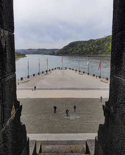 At the famous Deutsches Eck (German Corner) where the Rhine and Moselle rivers converge. 🇩🇪   #travels #spring #deutscheseck #germancorner #koblenz #germany Koblenz Germany, Family Heritage, Places Around The World, Beautiful Places, Around The Worlds, Germany, Water, Travel, Quick Saves