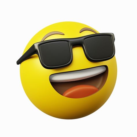 Photo 3d emoticon render image cooler ye... | Premium Photo #Freepik #photo #happy #smiley-emoji #smiley #smiley-face Emoji With Sunglasses, 3d Emoticon, Shocked Emoji, 3d Emoji, Yellow Emoji, New Instagram Logo, Cool Backgrounds For Iphone, Star Emoji, Song Images