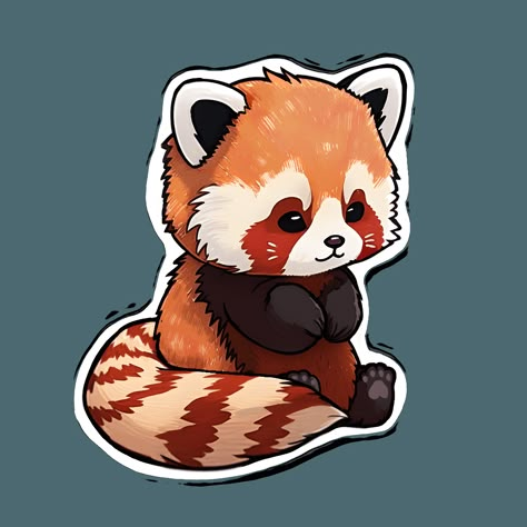 Red Panda Illustration, Red Panda Cartoon, Cute Panda Drawing, Red Panda Cute, Panda Illustration, Panda Tattoo, Panda Drawing, Images Kawaii, Animal Doodles