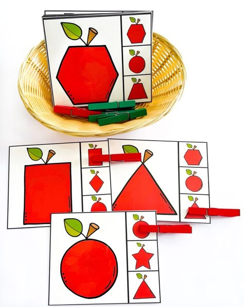 Apple Preschool Activities, Apple Activities Preschool, Apple Math Preschool, Apple Activities Kindergarten, Apples Activities, Apple Theme Activities, Preschool Apple Activities, Preschool Apple Theme, Autumn Fruits