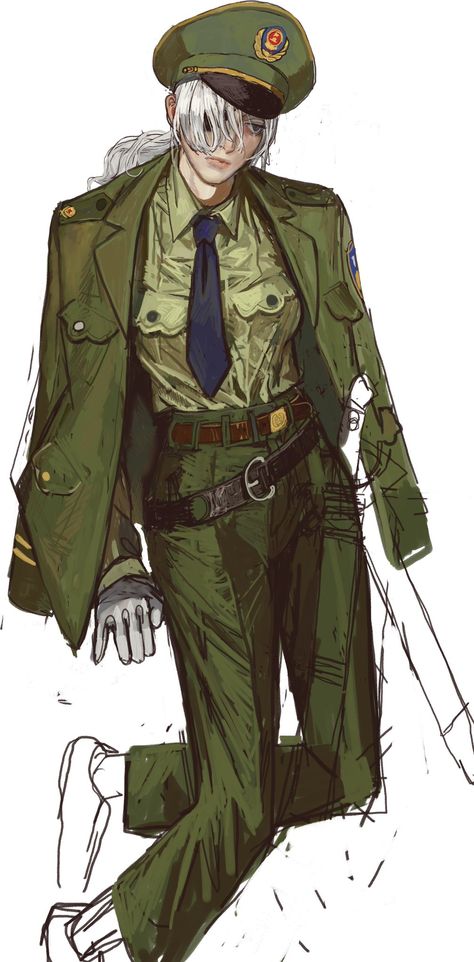 Trench Coat Character Design, Police Officer Drawing, Police Character Design, Fantasy Police, Police Drawing, Businessman Drawing, Police Outfit, Police Uniform, Police Uniforms