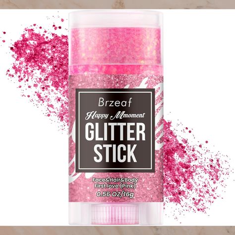 Brzeaf Waterproof Pink Glitter Stick, Shimmery & Long Lasting, Chunky Glitter for Face/Body/Hair/Eyes/Lip, Singer Concert Music Rave Festival, Glitter Stick Makeup & Face Glitter Gel for Women Men
Amazon Affiliate Glitter For Face, Glitter Stick, Stick Makeup, Face Glitter, Festival Glitter, Rave Costumes, Rave Accessories, Pink Body, Body Glitter