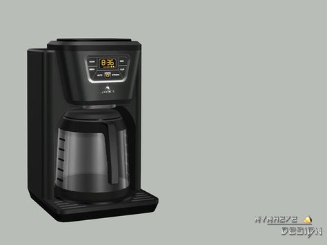 NynaeveDesign's Altara Coffee Maker Sims4 Furniture, Sims Furniture, Vacuum Container, Sims 4 Kitchen, Best Coffee Maker, Coffee Drawing, Casas The Sims 4, Coffee Wallpaper, Coffee Painting