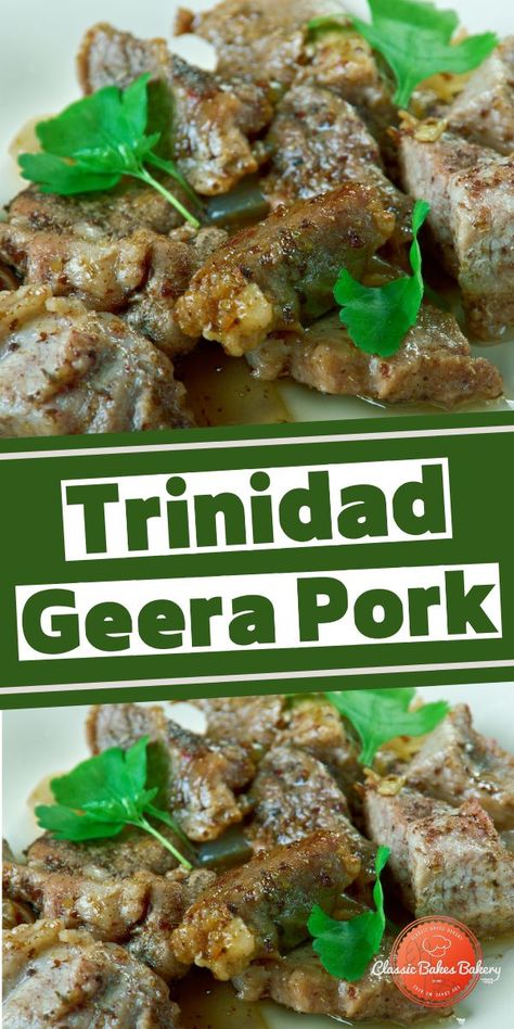 The Ultimate Trinidad Geera Pork Trinidadian Recipes, Trinidad Recipes, Pork Seasoning, Trini Food, Caribbean Cuisine, Spicy Dishes, Island Food, Christmas Food Dinner, Cuban Recipes