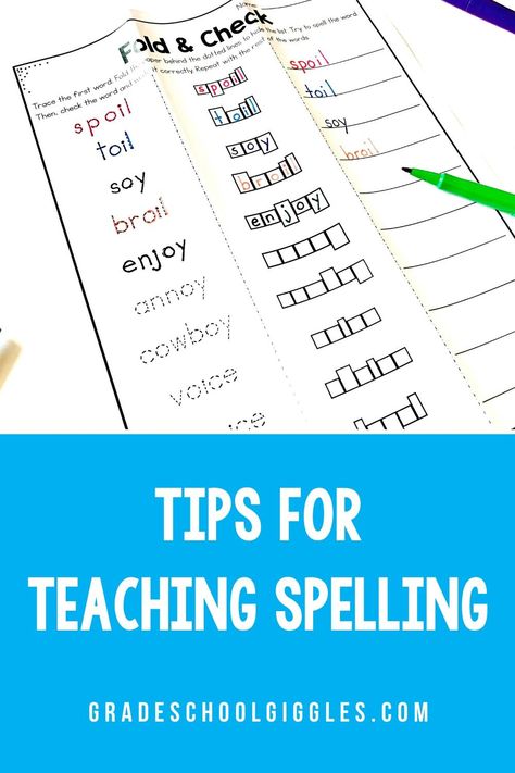 Teaching Spelling Rules, Spelling Practice Activities, Teach Spelling, Spelling Word Practice, 3rd Grade Spelling, Phonics Spelling, Spelling For Kids, Spelling Lessons, List Of Words