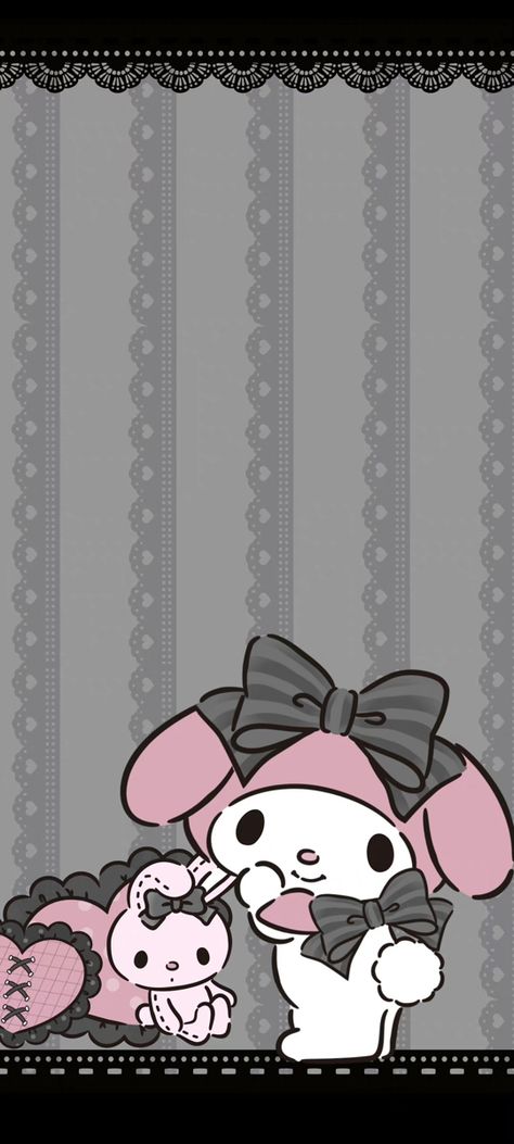 Jirai Kei Wallpaper, Lamb Tattoo, Lace Wallpaper, Kawaii App, Sanrio Wallpapers, Phone Background Wallpaper, Melody Wallpaper, My Melody Wallpaper, Goth Wallpaper