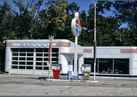 Vintage gas stations and vintage style pump girls | Magnolia, Arkansas from 1979 Car Memorabilia, Vintage Gas Pumps, Monkey Wrench, Gas Service, Standard Oil, Old Gas Stations, Shop Buildings, Art Deco Buildings, Gas Stations