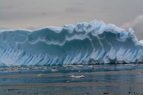 The Frozen Wave - A HUGE Iceberg carved by wind & sea looks like a creasing wave in Antarctica. - photo by Mark Vogler Quark Expeditions, Frozen Waves, Wind Sea, Tsunami Waves, World Oceans Day, Ocean Day, Historia Universal, Southern Ocean, Oceans Of The World