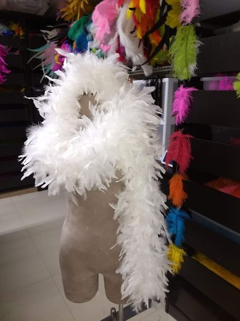 White Feather Boa, Prom Inspo, Pride Colors, White Feather, White Feathers, Miami Fl, Quality Fashion, Heavy Weight, Christmas Wreaths