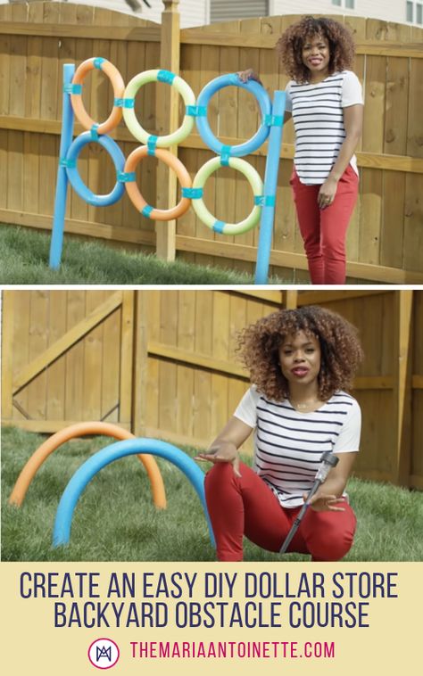 Toddler Obstacle Course, Backyard Obstacle Course, Kids Obstacle Course, Summer Fun For Kids, Summer Fun List, Outdoor Activities For Kids, Backyard Games, Obstacle Course, Backyard For Kids