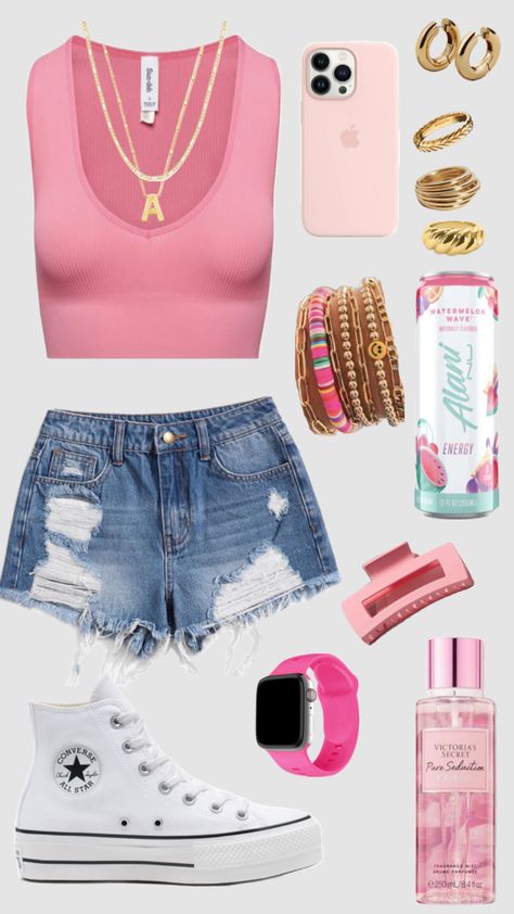 Pogue Life Outfits, Florida Spring Break, Casual Outfits For School, Zepeto Outfit Ideas, Preppy Zepeto, Perfume Jewelry, Beachy Outfits, Summertime Outfits, Casual Preppy Outfits