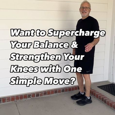 Mitch | 71 y/o Senior Fitness Trainer | Quick 120-Second Knee Strengthening Workout for Older Adults! Here are 3 simple exercises to help strengthen your knees. These can be... | Instagram Sitting Down Exercises, Knee Fat Exercises, Improve Balance Exercises, Exercise For Seniors, Leg Strengthening Exercises, Cognitive Exercises, Standing Exercises, Repeat Daily, Knee Strengthening