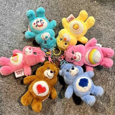 Kawaii Carebear Rainbow Bear Cartoon Plush Soft Stuffed Doll Keychain Girls Y2K High Quality Halloween Gift Gift for Children - AliExpress Care Bears Vintage, Care Bear Birthday, Care Bears Plush, Bear Cute, Doll Pendant, Pink Teddy Bear, Bear Decor, Bear Pendant, Love Bear