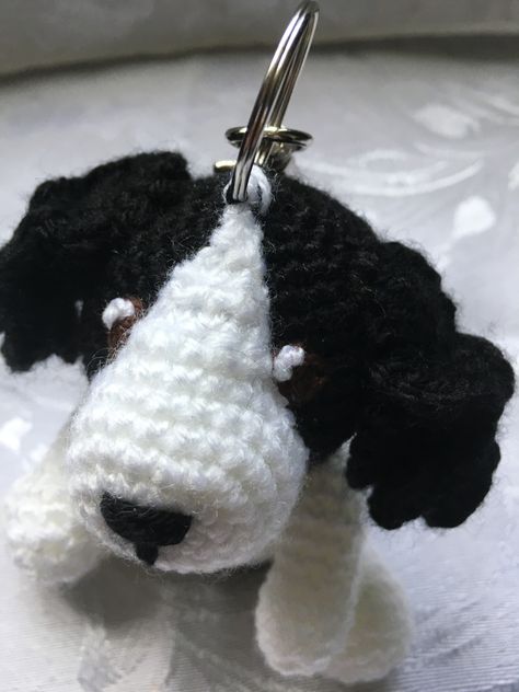 Pippa the Puppy Keyring Free Pattern – Handmade Crochet Amigurumi – Beejui Creations Collie Crochet Pattern, Crochet Keyring Free Pattern, Diy Crochet Amigurumi, Stitch Head, Crochet Elephant Pattern, Free Crochet Amigurumi, Knitted Toys Free Patterns, Crochet Dog Patterns, 4mm Crochet Hook