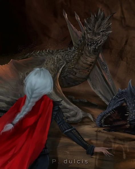 Manon & Abraxos - TOG Artist: p.dulcis_ Abraxos Wyvern Fanart, Throne Of Glass Scenes, Throne Of Glass Wyvern, Dorian And Manon Love Scene, Manon Blackbeak And Abraxos, Abraxos Wyvern, Sjm Characters, Sjm Multiverse, Warrior Dragon