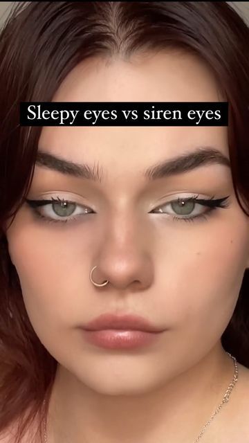 ༺♥༻Elise ༺♥༻ on Instagram: "Sleepy eyes or siren eyes? Also hi my hair is brown now Using all @colourpopcosmetics ad Products: @colourpopcosmetics stone cold fox palette @colourpopcosmetics bff liquid liner in numero uno @colourpopcosmetics lashes in BAE (cut in half)" Eyeliner For Sleepy Eyes, Fox Liner, Sleepy Eyes Makeup, Siren Eyes, Makeup Fails, Halloween Eye Makeup, Stone Cold Fox, Sleepy Eyes, Eyeliner Looks