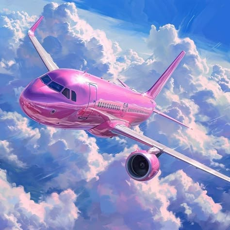 Pink Airplane, Diy Embroidery Art, Luxury Private Jets, Pink Wallpaper Girly, Transportation Theme, Wall Decor Crafts, Whatsapp Wallpaper, Wallpaper Girly, Pink Stuff