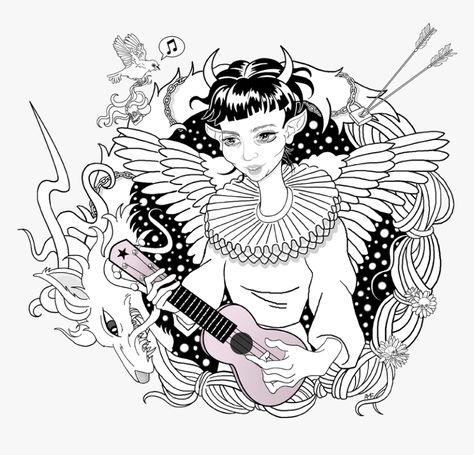 Grimes Drawing, Claire Boucher, Miyazaki, Png Download, Transparent Png, Png Image, Tumblr