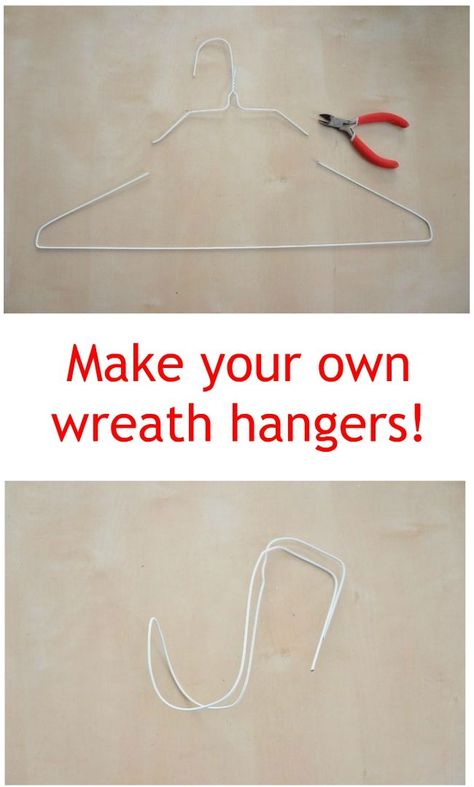 Cheap way to hang Christmas wreaths! Wreath Hanger Diy, Wreath Hanging Ideas, Diy Wreath Hanger, Wreath Hook, Wreath Holder, Make Your Own Wreath, Silk Flower Wreaths, Over The Door Hanger, Wreath Hangers