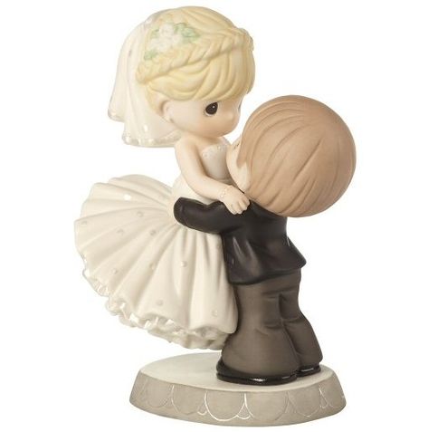 Precious Moments Cake, Precious Moments Wedding, Wedding Cake Topper Figurines, Precious Moments Dolls, Polymer Clay Cake, Wedding Gifts For Groom, Precious Moments Figurines, Wedding Topper, Bisque Porcelain