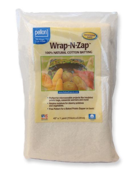 Wrap-N-Zap® | Projets Pellon® Steamed Potatoes, Perfect Baked Potato, Potato Bag, Oven Mittens, Quilt Batting, How To Cook Potatoes, Hot Pads, Sewing Accessories, Sewing Supplies