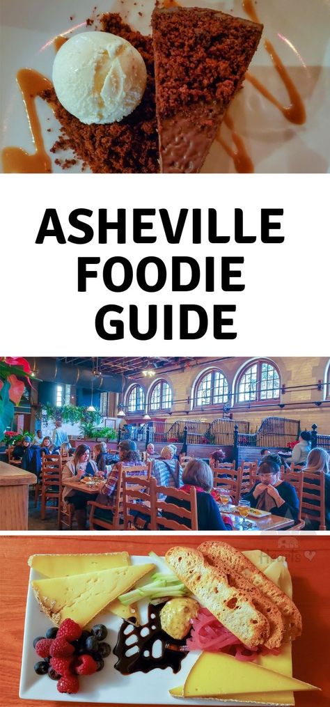 If you are heading to Asheville, you will find there is no lack of great places to eat. Here are the best Asheville places to eat I found. #asheville #foodieguide #northcarolina #ourroaminghearts | Food Guide | North Carolina | Asheville | Asheville Food Guide Southern Getaways, Asheville Food, Ashville North Carolina, North Carolina Food, Asheville Restaurants, Frugal Travel, Staycation Ideas, North Carolina Travel, Usa Food