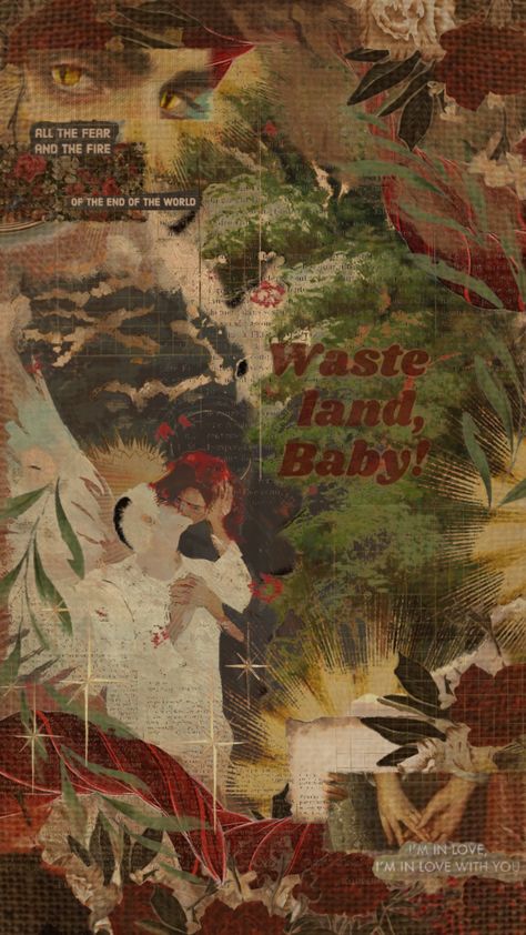 wasteland baby!! #goodomens Wasteland Baby, Baby Aesthetic, Altered Book Journal, Hozier, Fall Wallpaper, Altered Books, Phone Backgrounds, Art Book, Book Journal