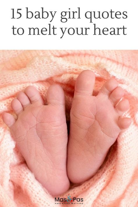 15 baby girl quotes that will melt your heart. When you welcome a baby girl into the world then these heartwarming quotes will make you smile. They’re perfect to make into prints to display on the nursery wall or just to read and remember as you gaze down on your newborn baby girl and feel your heart swell. #babygirlquotes #nurseryquotes #nurserydecorideas #babygirl #expectingagirl Best Gift Quotes, Newborn Baby Announcement Quotes, Newborn Announcement Quotes, Newborn Post Caption, I Love You Baby Quotes, Cuteness Quotes, Newborn Love Quotes, My Baby Girl Quotes, One Month Baby Quotes