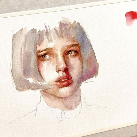 Hair Hygiene, Portrait Watercolour, 100 Heads, 2024 Art, Portrait Watercolor, Art Watercolour, Figure Sketching, Watercolor Portrait, The Pencil