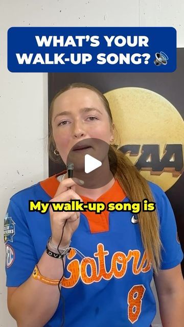 NCAA Softball on Instagram: "What’s your walk-up song? 🎼🎤  This year’s #WCWS stars explain the reasons behind their tunes.  @geico" Best Softball Walk Up Songs, Funny Walk Up Songs Softball, Country Walk Up Songs Softball, Good Walk Up Songs, Softball Walkup Songs, Softball Walk Up Songs 2024, Walkup Songs, Softball Walk Up Songs, Best Walk Up Songs