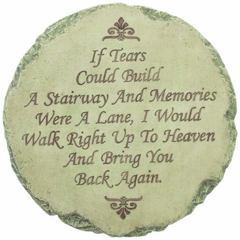 Spoontiques If Tears Could Build Step Stone * Want additional info? Click on the image. (This is an affiliate link) #gardeningaccessories Stone For Garden, Memorial Decor, Pet Garden, Step Stones, Memorial Wall, Wildlife Garden, Garden Stepping Stones, Memorial Plaque, Memorial Stones