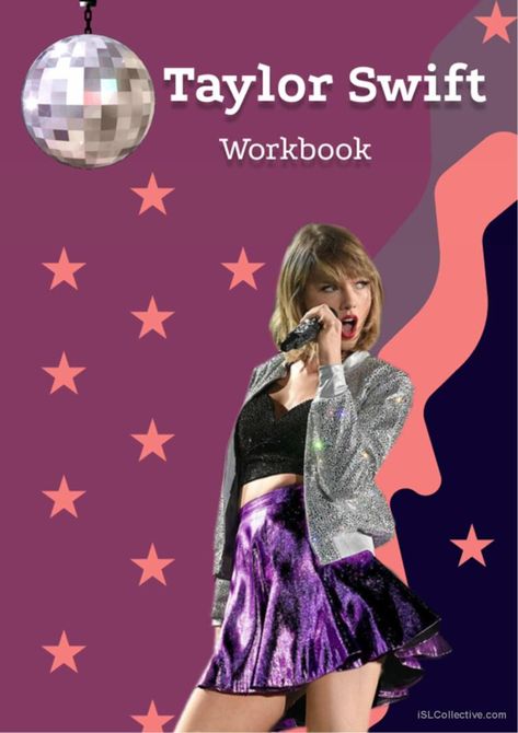 This workbook is designed for English language learners who are also fans of Taylor Swift's music. It focuses on one of her most popular songs, and her biography and provides a range of activities to help students develop their language skills. Taylor Swift Reading, Teaching Esl, Taylor Swift Music, Popular Songs, English Language Learners, Esl Teaching, Language Learners, Language Skills, Summer School