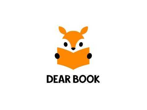 Dear Book by Alexandra Erkaeva on Dribbble Book Logo Design Ideas, Book Publishing Design, Book Logo Design, Manga Logo, Pumpkin Logo, Book Publishing Logo, Childrens Logo, Book Branding, Writing Kids Books