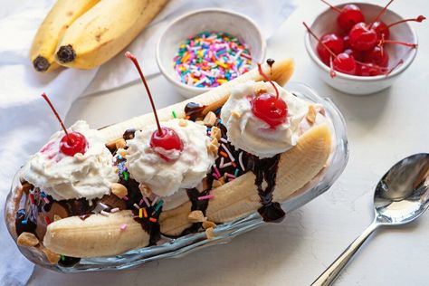 Vegan Banana Split, Vegan Ice Cream Brands, Tru Fru, Best Vegan Ice Cream, Banana Split Ice Cream, Candy Castle, Banana Split Dessert, Vegan Whipped Cream, Ice Cream Brands