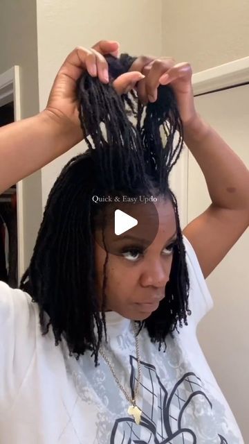 Thick Sisterlocks Styles, Sisterlocks Pinup Styles, Updo For Dreads Black Women, Styling Locs For Wedding, Updos For Sisterlocks, Sisterlock Styles Long Hair, Professional Dreadlocks Black Women, Simple Loc Updo Styles, Sisterlocks Hairstyles Short