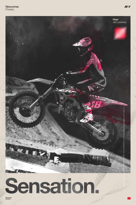 Graphic motocross poster of Jett Lawrence, made by MXVisuals. Available to buy on Etsy! Motorcycle Poster, Dirtbike Wallpapers Iphone, Motorbike Poster, Motocross Backgrounds, Dirt Bike Poster, Motocross Poster, Motocross Design Graphics, Motocross Poster Design, Vintage Motocross Posters