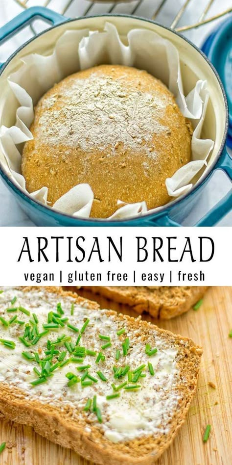 Gluten Free Artisan Bread, Gluten Free Vegan Bread, Homemade Gluten Free Bread, Best Gluten Free Bread, Vegan Bread Recipe, Buckwheat Recipes, Gluten Free Bagels, Olive Bread, Pan Sin Gluten