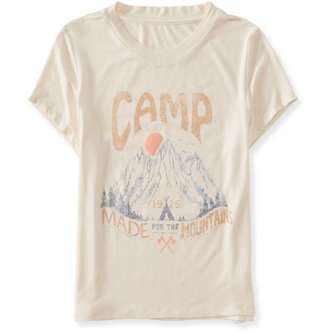 Aeropostale Cape Juby Camp Graphic T ($11) ❤ liked on Polyvore featuring tops, t-shirts, shirts, opal, holiday t shirts, pink graphic tee, vintage t shirts, vintage distressed t shirts and graphic t shirts Destroyed T Shirt, Ripped Tshirt, Holiday Graphic Tees, Free T Shirt Design, Tshirt Design Inspiration, Distressed Shirt, Shirt Design Inspiration, School Style, Graphic Tees Vintage