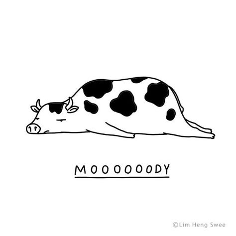 A Cow, Puns, The Words, To Draw, Cow, Tattoo Ideas, Doodles, Bullet Journal, Sketch