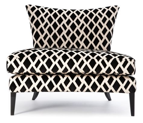 Love the shape & color. Would have to have it custom made here since the company is in west London. Boo Bespoke Chair, Black And White Chair, Sofa And Chair Company, Upholstered Chair, Black And White Decor, White Chair, Decoration Inspiration, Beautiful Chair, Hand Crafted Furniture