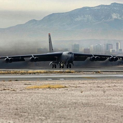 #Repost @gunake ・・・ Boeing B-52H Stratofortress caught during a take off run at Nellis Air Force Base 🇺🇸 #usaf #usairforce #b52h… Nellis Air Force Base, Air Force Base, Air Force Bases, Us Air Force, Runes, Air Force, Aircraft, Force, Train