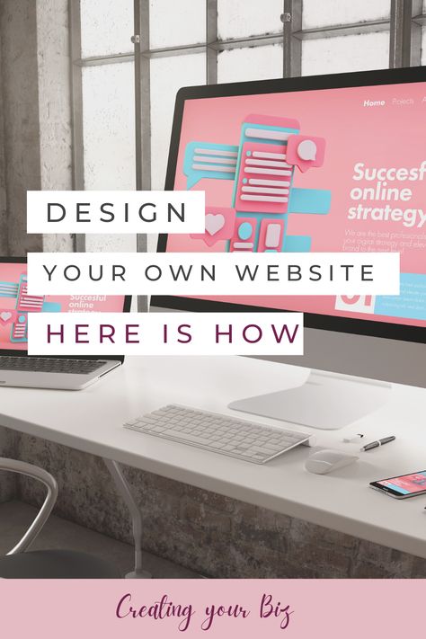 Every business needs a website. When you are just starting out you would like a cheap or free website. Make you website for almost free. How To Make Your Own Website For Free, Computer Website, Small Business Website Design, Freelance Website, Unique Web Design, Free Website Builder, Design For Beginners, Build Your Own Website, Booking Website