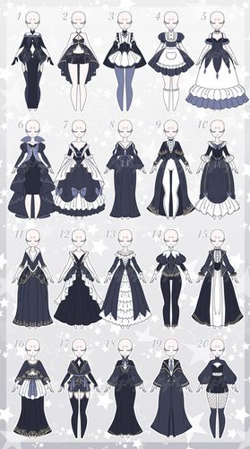 Art Outfits, Clothing Sketches, Dress Design Drawing, Clothing Design Sketches, Model Sheet, Drawing Anime Clothes, Dress Design Sketches, Dress Sketches, Anime Dress