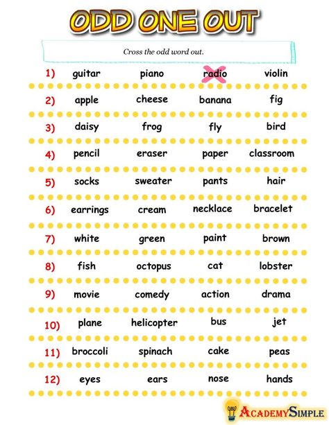 English Words Vocabulary, English Grammar Notes, Words Vocabulary, Teach English To Kids, English Activities For Kids, English Phonics, English Grammar Worksheets, English Worksheets For Kids, 1st Grade Worksheets