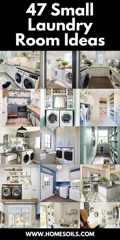 Discover 47 small laundry room ideas to maximize space and efficiency. Explore clever storage solutions, stylish decor, and functional layouts perfect for enhancing your laundry area. Transform your space with these inspiring ideas. Enclose Washer And Dryer, Laundry Room Extension, 6x10 Laundry Room Layout, Laundry Room Solutions, Budget Laundry Room, Budget Laundry Room Makeover, Diy Laundry Room Storage, Washer Dryer Laundry Room, Laundry Room Counter