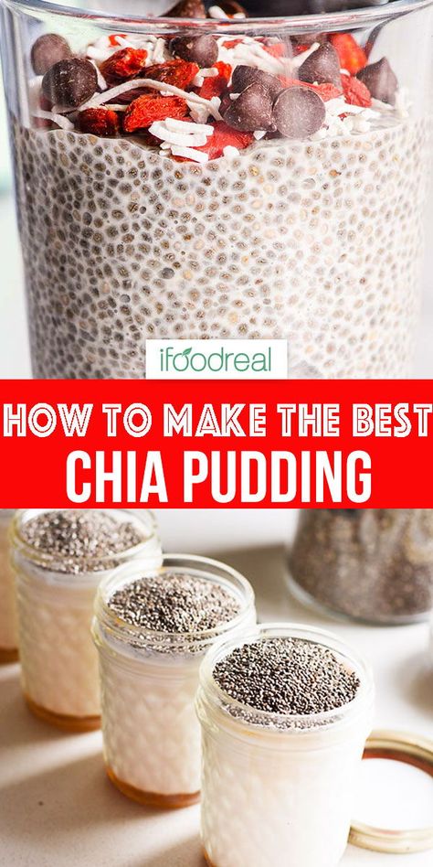 Chia Seed Pudding Almond Milk, Best Chia Pudding, Easy Chia Pudding, Chai Pudding, Chia Pudding Recipes Healthy, Vanilla Chia Pudding, Chia Pudding Recipe, Chia Recipe, Chia Seed Recipes